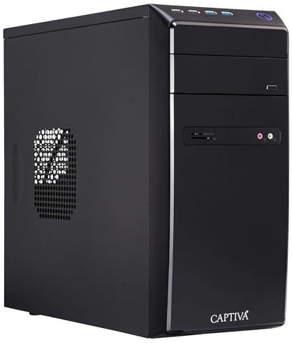 Captiva PC Power Starter I74-493 I Intel i5 10400 I Mainboard H510M I 16GB DDR4 RAM I Intel UHD Graphics I 500GB M.2 SSD I ohne Windows I Office Personal Computer Business Tower I WLAN I USB