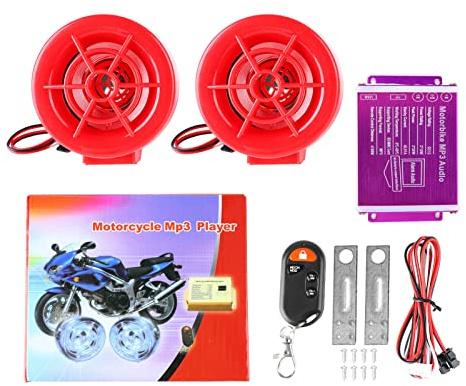 Altavoz De Alarma Para Motocicleta, Radio De Audio Antirrobo, Reproductor De MP3, Radio FM A Prueba De Agua, Sistema Amplificador De Altavoz USB, Calidad De Sonido Clara, Mano De Obra Exquisita