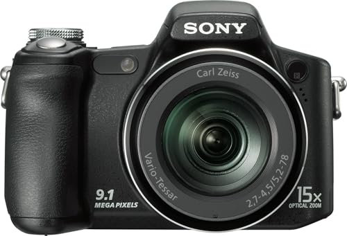 Sony DSC-H50 Digital Camera (9 Megapixel, 15x optic). Zoom, 7.6 cm (3 inch) display, image stabilizer) (Renewed)