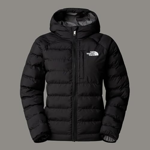 The North Face Boys Reversible Perrito Hooded Jacket, Tnf Black/Smoked Pearl, 12 Years