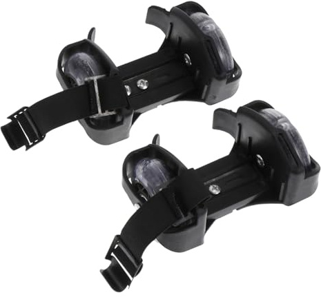 ROMISBABA Roues Lumineuses PVC Réglables pour Chaussures de Roller roulettes Flash Robustes et Durables pour Patinage et Trottinettes Accessoire de Sécurité et Divertissement