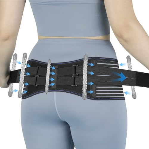 KkaFFe Sacroiliac Hip Belt for Women and Men, Adjustable Breathable Hip Brace, Sciatica Pain Relief Devices, Trochanter Brace for Relieving Lower Back Pain, Sacroiliac SI Joint Pelvic Pain & Sciatica
