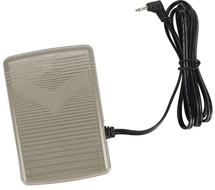 Pongnas Pedal de Control de Pie Ergonómico para Máquinas de Coser, Controlador de Velocidad de Plástico Resistente y Antideslizante con Cable de Alimentación