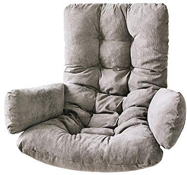 Ruby Lil Tampon De Chaise Hamac À Œufs, Coussin Portable Confortable Suspendu Respirant Chaise D'oeuf Coussin, Chaise Battante Coussin Coussin pour Jardin Jardin,Gris,Washable