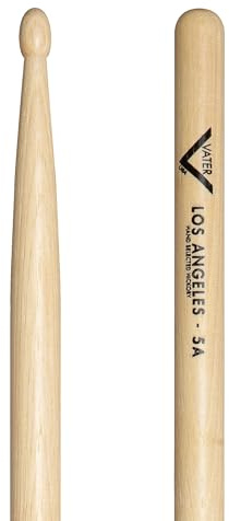 Vater 5B Wood Tip Hickory Drum Sticks, 3 Pair (VS3P5BW)
