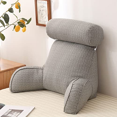 FEAW Lesekissen mit Armlehnen,Rückenstütze ​Kopfkissen,Bequemes Kissen,für Lesen,Arbeiten,und Spielen auf dem Bett,Sofa,oder Couch
