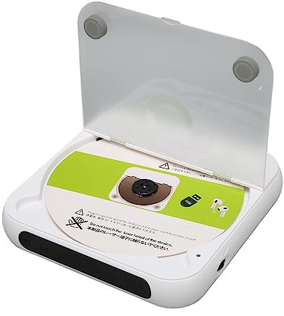 Bärbar CD spelare med BT, för Music CD spelare, CD spelare Anti Skip 1200mAh Uppladdningsbar LCD skärm Stöd CD USB AUX ingång med Hörlurar för Bilresor