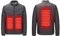 USB Elektrisch Heizweste für Herren Damen Warm Beheizbare Weste mit 2 Beheizte Zonen Wärmeweste 3 Stufen Temperatur Wärmeweste Full Zip Ärmellos Funktionsjacke für Outdoor Motorrad Camping Jagd 2024