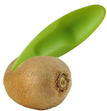 ETZRYSYB Peeler - Juego de 5 cucharas de kiwi de plástico, accesorios de cocina, pelador verde, cuchara de excavación de frutas, herramientas 2 en 1 para ensalada de frutas de cocina