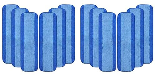GNURBDILFO Paquete de 12 Almohadillas de Limpieza de Microfibra para Trapeador en Aerosol Premium