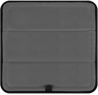 Cubierta solar para ventilación de techo con aislamiento magnético para ventilador MaxxAir, cubierta plegable para oscurecimiento y ventilación de tela Oxford 600D, 16,5 x 16,5 (gris antracita)