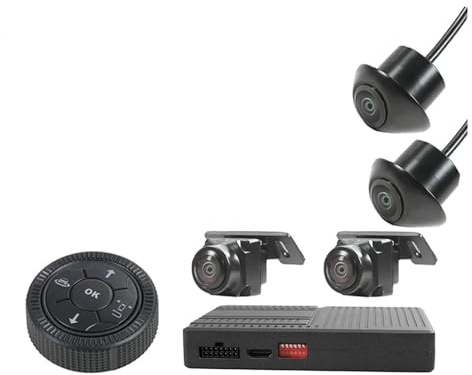 Car Reverse Camera 3D 360-kamera För Bil 1080P DVR-videoinspelare Med AI Intelligent Runtomsiktskamera Parkeringskamera(Only 360)