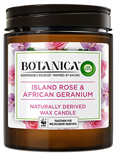 Botanica by Air Wick Candle Island Rose and African Geranium 500G