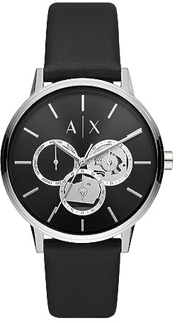 Armani Exchange Watch For Men, Chronograph Movement and 42mm Case Size with Stainless steel, Leather or Silicone strap