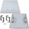 MPK Capot de rechange pour fenêtre de toit 40 x 40 cm Modèle 42/420 Caravane, camping-car, caravane Gris