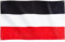 Runesol Drapeau Empire Allemand, 91x152cm, 3ft x 5ft, 4 œillets, œillet dans chaque coin, tricolore, armoiries Allemagne, aigle, drapeaux de qualité supérieure, intérieur, extérieur, couleurs vives