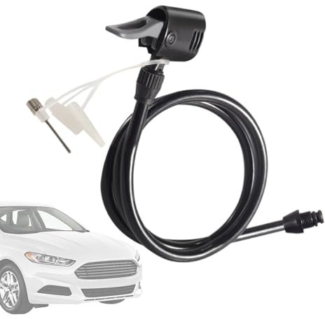1 Stück Inflator-Verlängerungsrohr – Fahrrad-Bahnpumpe, Reifenfüllschlauch | Reifenventil-Verlängerungsrohr, Reifenventil-Luftspannfutter-Verriegelung, Luftpumpen-Ersatzschlauch für Matratzen