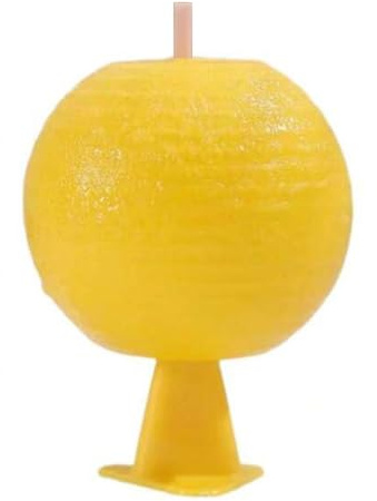 LYEAA Trampas para Moscas de la Fruta, Trampa pegajosa para Moscas de la Fruta, Bola en Forma de cítricos, trampas para Insectos voladores, Bola para Mosca de la Fruta, Mosquito