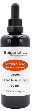 Vitamin B12 Adenosylcobalamin Linctus 100ml | Premium Protective Miron Violet Glass, UK Made Vegan Friendly Liquid | 10 Drops Daily | Purified Water, Glycerine