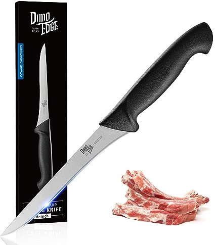 dimoedge Coltello per Sfilettare Pesce, Coltello Disosso Super Affilato, Coltelli da Cucina Professionale, Lama Acciaio Inossidabile 15 cm
