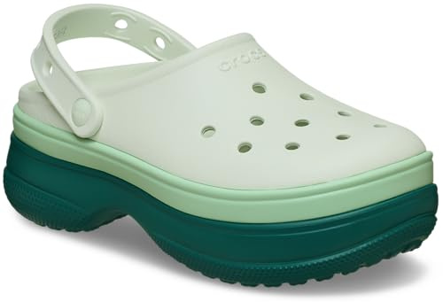 Crocs Unisex Classic Stacked Clogs Platform Sneakers Hosta Men 8, Women 10 Medium