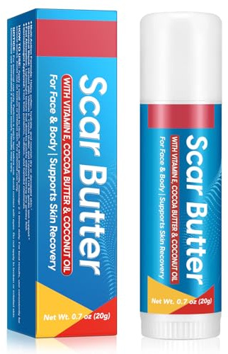 Gel para cicatrices – Decoloración de cicatrices | ungüento enriquecido con vitamina E, manteca de cacao y aceite de coco | Crema para cicatrices para el cuidado de la piel | Cicatrices Gel Hidrata y