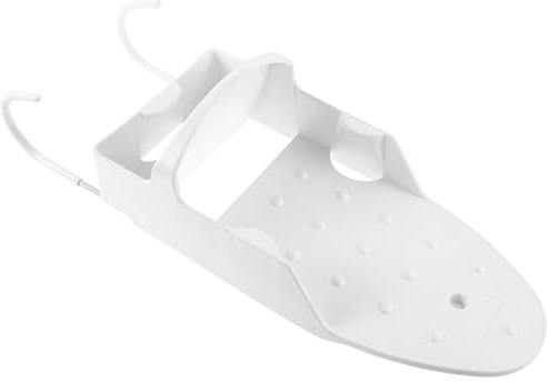 DOITOOL Soporte para Tabla de Planchar de Acero Inoxidable Estante de Pared Blanco para Plancha Eléctrica Organizador Compacto y Resistente al Calor para Hogar y Hotel Ganchos Robustos