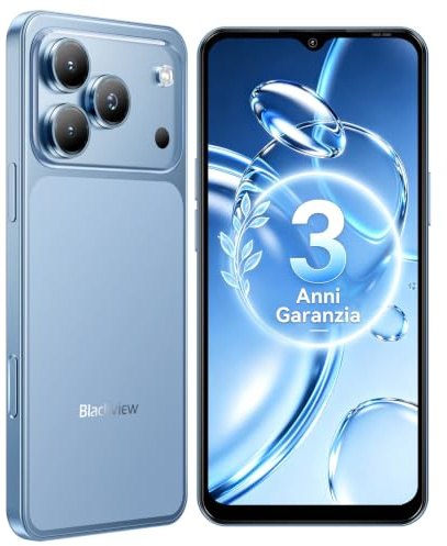 Blackview WAVE 7C Android 16 Telefono Movil Baratos, 32MP+13MP, 16GB+128GB/2TB TF, 6.56 Mobiles Libres, 5000mAh, 4G Dual SIM Smartphones Libres WiFi 5G, IP54/GPS/3 Card Slots/3.5mm/FM/3 Años Garantía