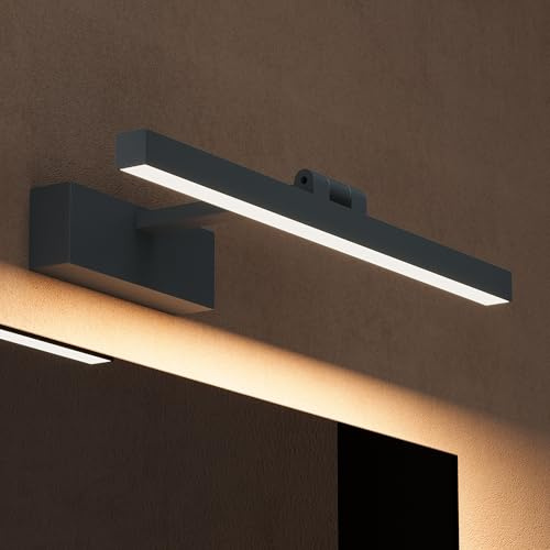 doporro Spiegelleuchte Bad 180° drehbar 40cm LED Spiegellampe Badezimmer