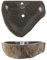 60 cm oval Naturstein Waschbecken grau mit Hahnloch von WOHNFREUDEN - Stein Aufsatzwaschbecken Naturstein Waschbecken Badezimmer Waschbecken Bad Handwaschbecken