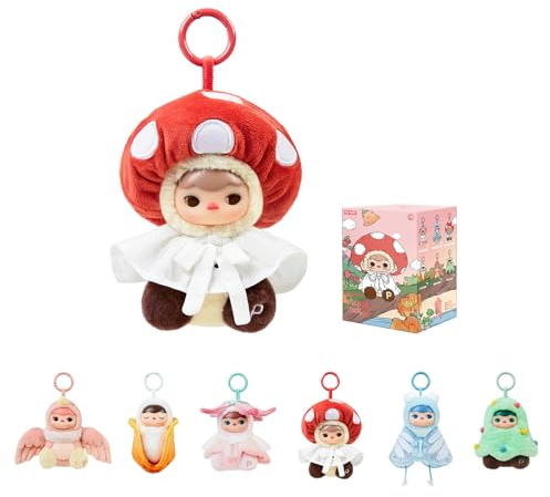 POP MART PUCKY Forest Party Vinyl Plush Pendant Blind Box Figures, Random Design Toys, Collectible Toy Set for Desk Accessories, 1PC