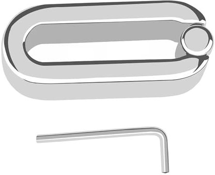 Qhysin Edelstahl Hodengewicht Schwer Dicker Hodenring Ballstretcher Hoden Strecker Heavy Duty Metall Hodensack Gewicht Anhänger Penisring Cockring Hodenstrecker Bondage SM Sexspielzeug für Männer