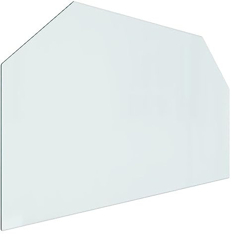 vidaXL Placa Resistente al Fuego contra Incendios Panel Protección contra Chispas Suelo Tablero Base de Vidrio para Chimenea Hexagonal 100x60 cm