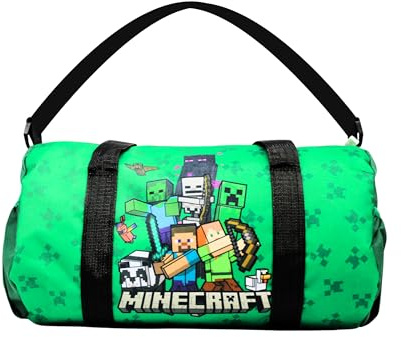 Minecraft Bolsa Deporte, Bolso de Gimnasio para Niños, Bolsa de Equipaje Infantil, Accesorios Regalo para Niños
