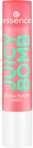 Essence Cosmetics Juicy Bomb Glossy Butter Balsamo Labbra, Naturale, Lucida, Rugiadosa, 2.5 g