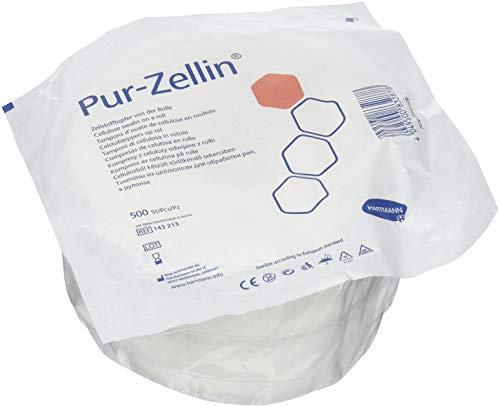 Hartmann Set de 500 Pur-Zellin Tampon de Cellulose en Rouleau 4 x 5 cm - Lot de 2