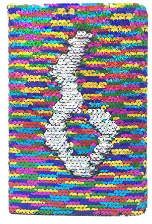 EXERZ A5 carnet à sequins réversibles 160 réglées pages journal journal