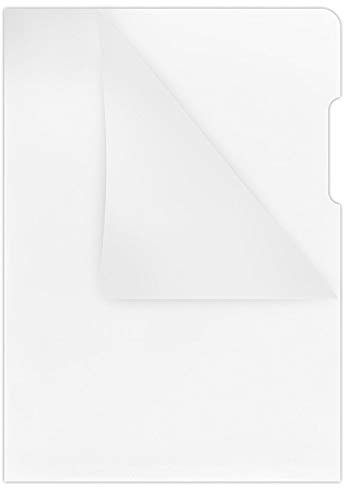 DONAU 1784095PL-00 Aktenhüllen vom Typ L Din A4 / 100 Stück/Farbe: Transparent/PP Hartfolie 180 μm/Seitlich Offen Glasklar Kristallin Stabil Sichthüllen Klarsichthüllen