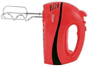 Zilan, Mélangeur-batteur fouets batteurs batteur à main - 300 w 5 vitesses turbo (Rouge)