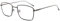 Vintage Metall Brillenrahmen Klare Linse Rechteckig Brille Damen Herren Schwarz Brillenfassung