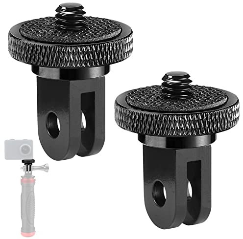 1/4 Adaptador Tripode Gopro de Metal Aluminio, Adaptador Trípode para GoPro Insta360 One X2/X/R Accesorios de la cámara de acción