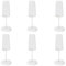 Excelsa Barolo Set 6 Flute Trasparenti, Vetro Soffiato, Capacità 210 Ml.