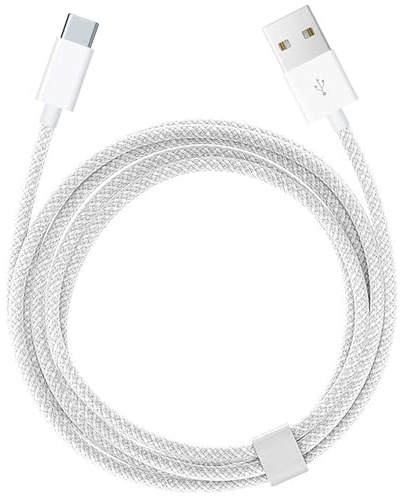 iPhone 15/16/16E/17/17E USB A to USB C Woven Cable for iPhone 17 15 16 Pro Max, 15/16 Plus, iPad 10th Gen,iPad Pro 12.9/11,iPad Air 5th/4th Gen,Mini 6th Type-c Charger Cord,Car CarPlay Charging Cable