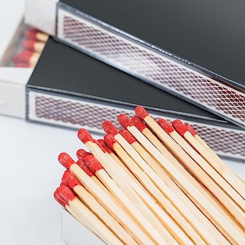 XXL 3x 55 Stk Kaminhölzer Extra Lang + 1 Bildmagnet! Kaminstreichhölzer Kohleanzünder Grillanzünder Zündhölzer Streichhölzer Anzünder für Kamin Grill Ofen Holzkohle Anzündwolle Holzwolle Camping