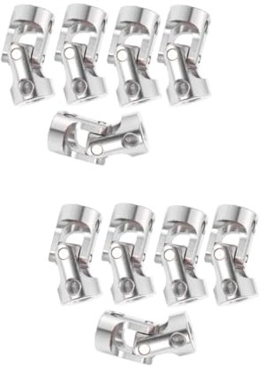 Gatuida 10pcs Rc Car Drive Shaft Coupling Joint for Model Car Steering Connector Rotation Angle Vibration Compatible
