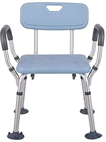 Silla de Ducha Taburete de baño Taburete de bañera con Respaldo Taburete de Ducha | Silla elevadora de bañera Blanca con Brazos | Asiento Antideslizante para bañera Antideslizante, ShaoSu