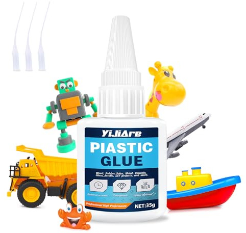 Colle pour Plastique,35g,Super Glue,Transparent, Compatible avec LEGO et Tous Types de Plastiques,Adhesif instantané