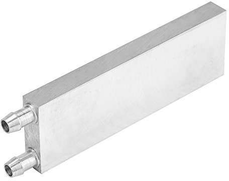 Aluminio CPU Enfriador Disminato de Calor de Calor Líquido Bloque de Refrigerador para la Computadora Portátil de PC, Vía Fluvial Doblada Doble, Velocidad de Fuga Inferior a