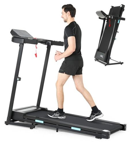 Novonova Tapis de Course Pliable Electrique Moteur Puissant Silencieux 735W, Tapis de Marche Pliable Écran LED/Impulsion, Tapis Course 12KM/H, Treadmill&Tapis Marche Compact, Tapis de Fitness Domicile