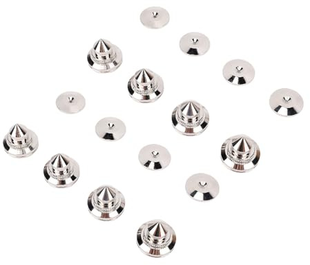 Generic Justerbar Kopparisoleringshögtalarspets för Renare Ljud, 8 St Pads för CD DVD-spelare, DAC - Lämplig för HiFi-högtalare, Förstärkare